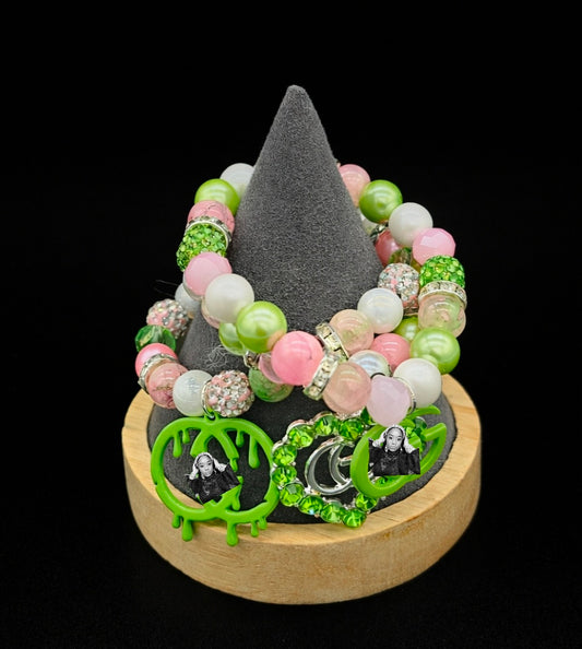 Beaded Charm Bracelet- 3pcs